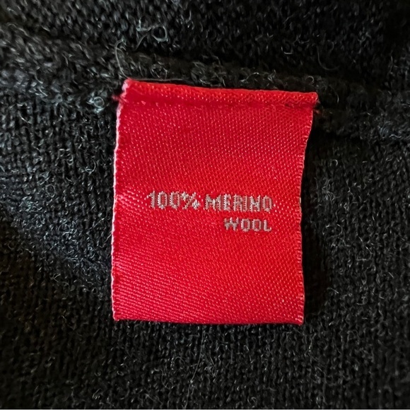 KRIMSON KLOVER MERINO 100% WOOL SKATER SKIRT SHORT FLARE PULL ON STRETCH BLK S - Picture 9 of 10